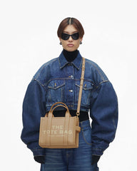 Marc Jacobs Discount - The Leather Small Tote Bag Camel
