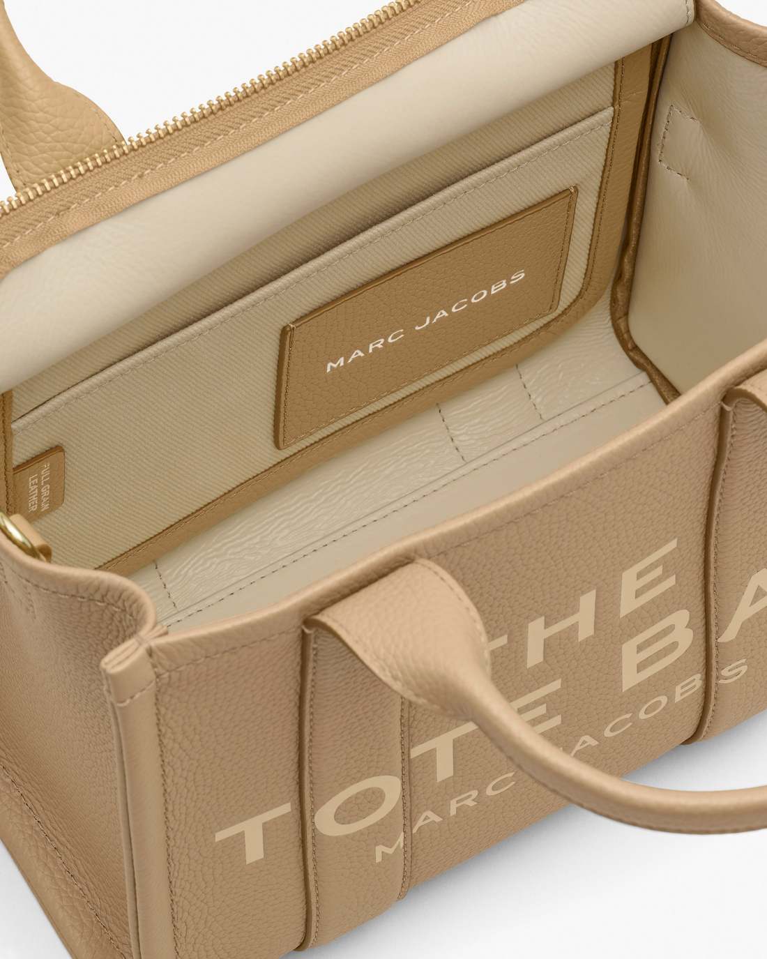 Marc Jacobs Discount - The Leather Small Tote Bag Camel