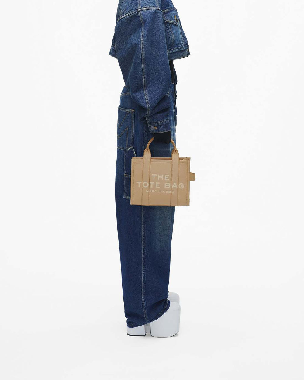 Marc Jacobs Discount - The Leather Small Tote Bag Camel