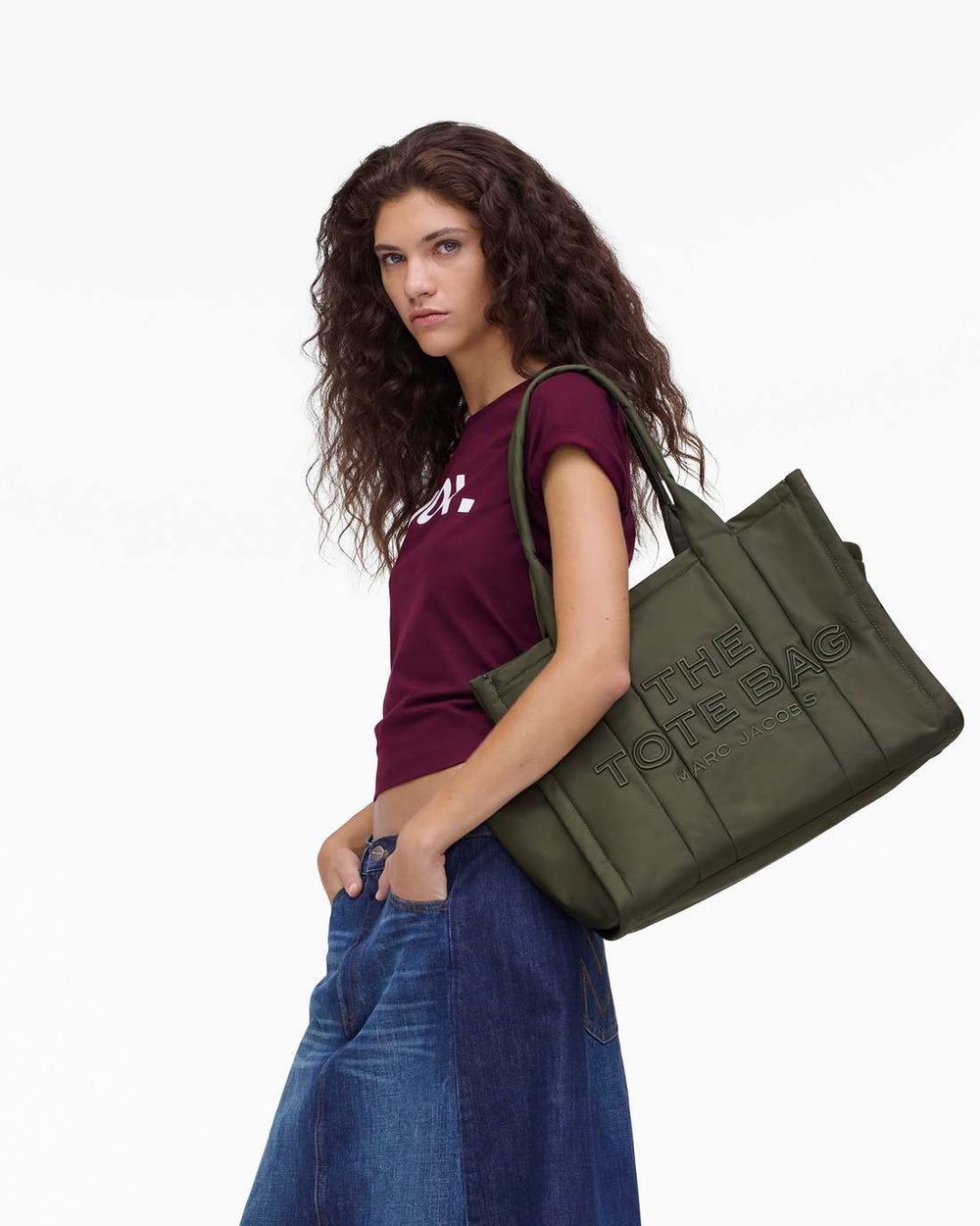 Marc Jacobs US - The Puffy Nylon Large Tote Bag Army Green