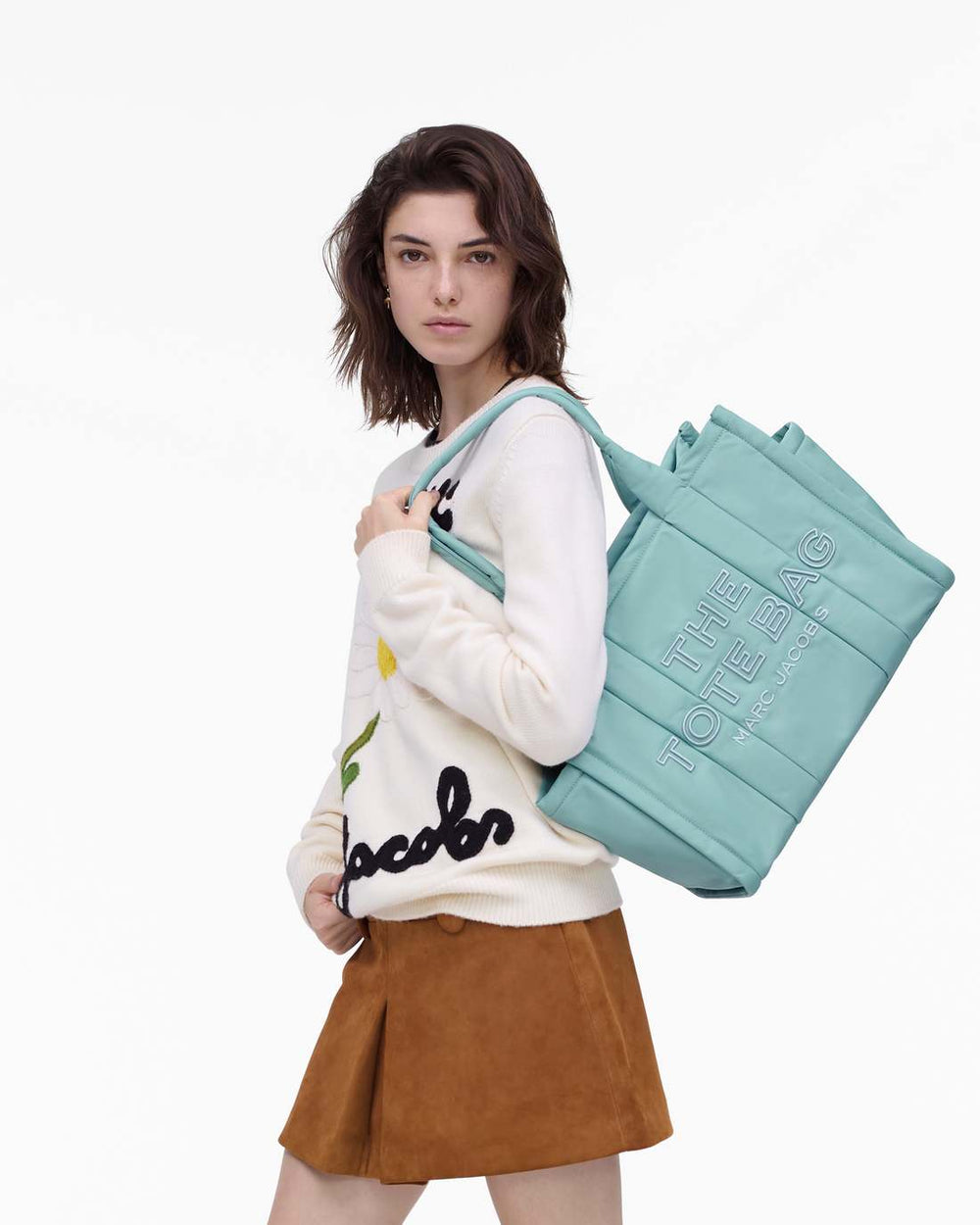 Marc Jacobs Online - The Puffy Nylon Large Tote Bag Sky Blue