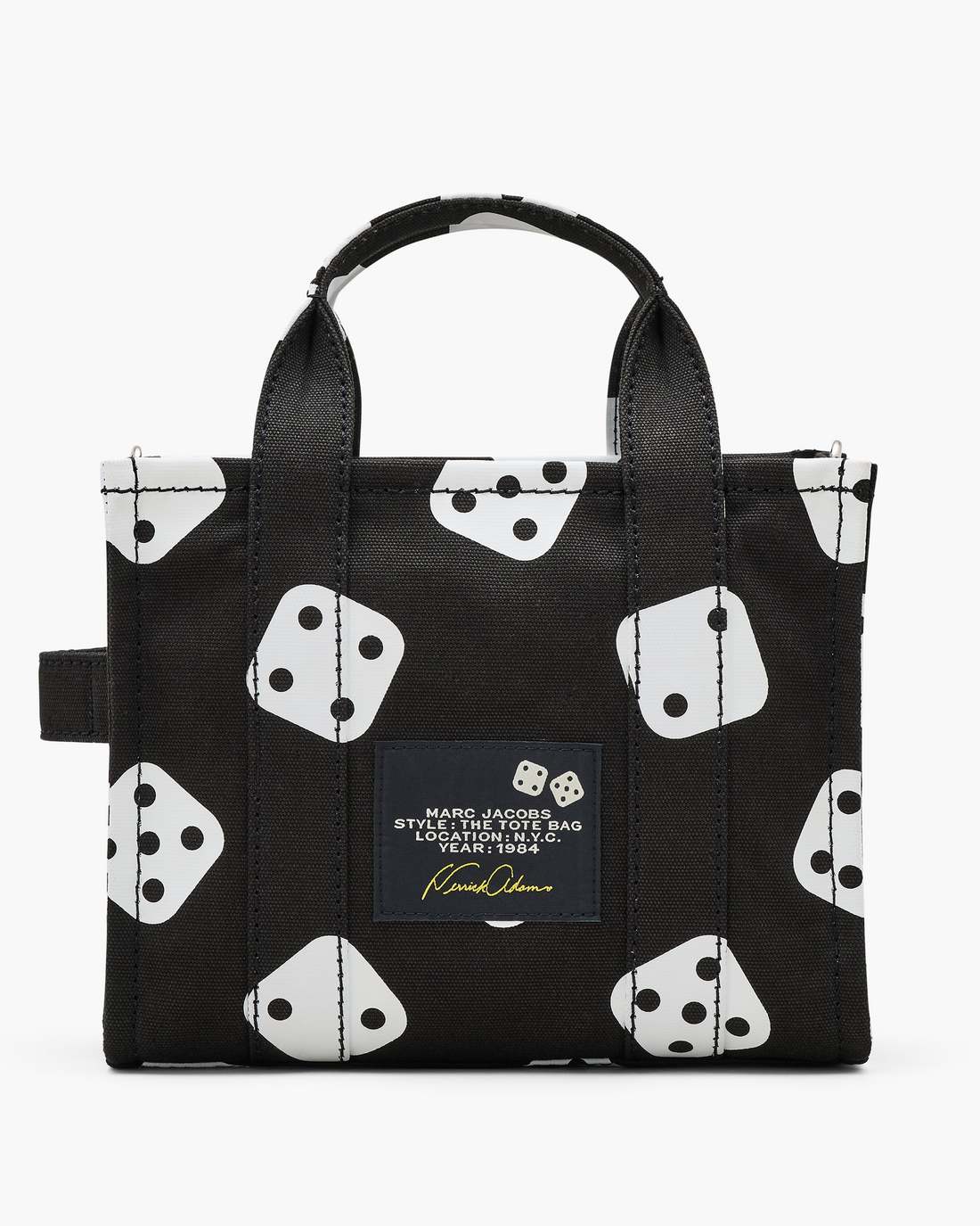 Marc Jacobs Online - Derrick Adams X Marc Jacobs Canvas Small Tote Bag Black/White