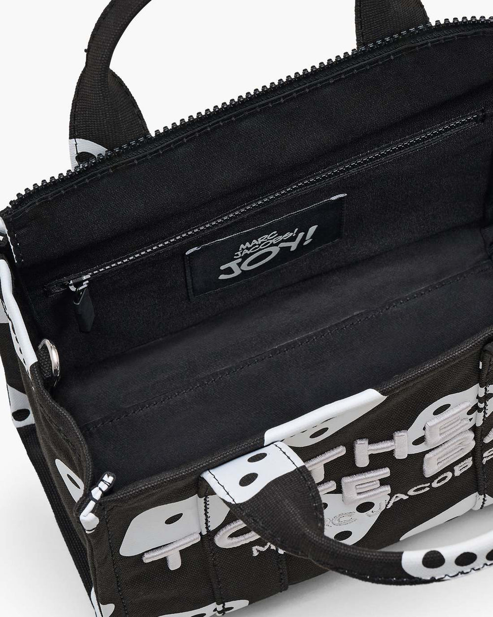 Marc Jacobs Online - Derrick Adams X Marc Jacobs Canvas Small Tote Bag Black/White