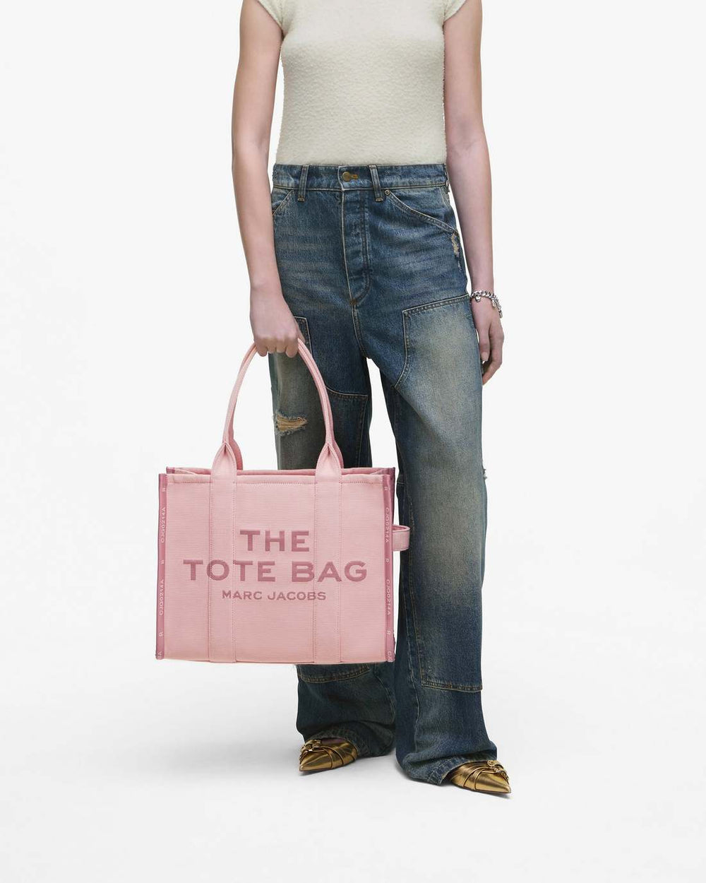Marc Jacobs Sale - The Jacquard Large Tote Bag Rose