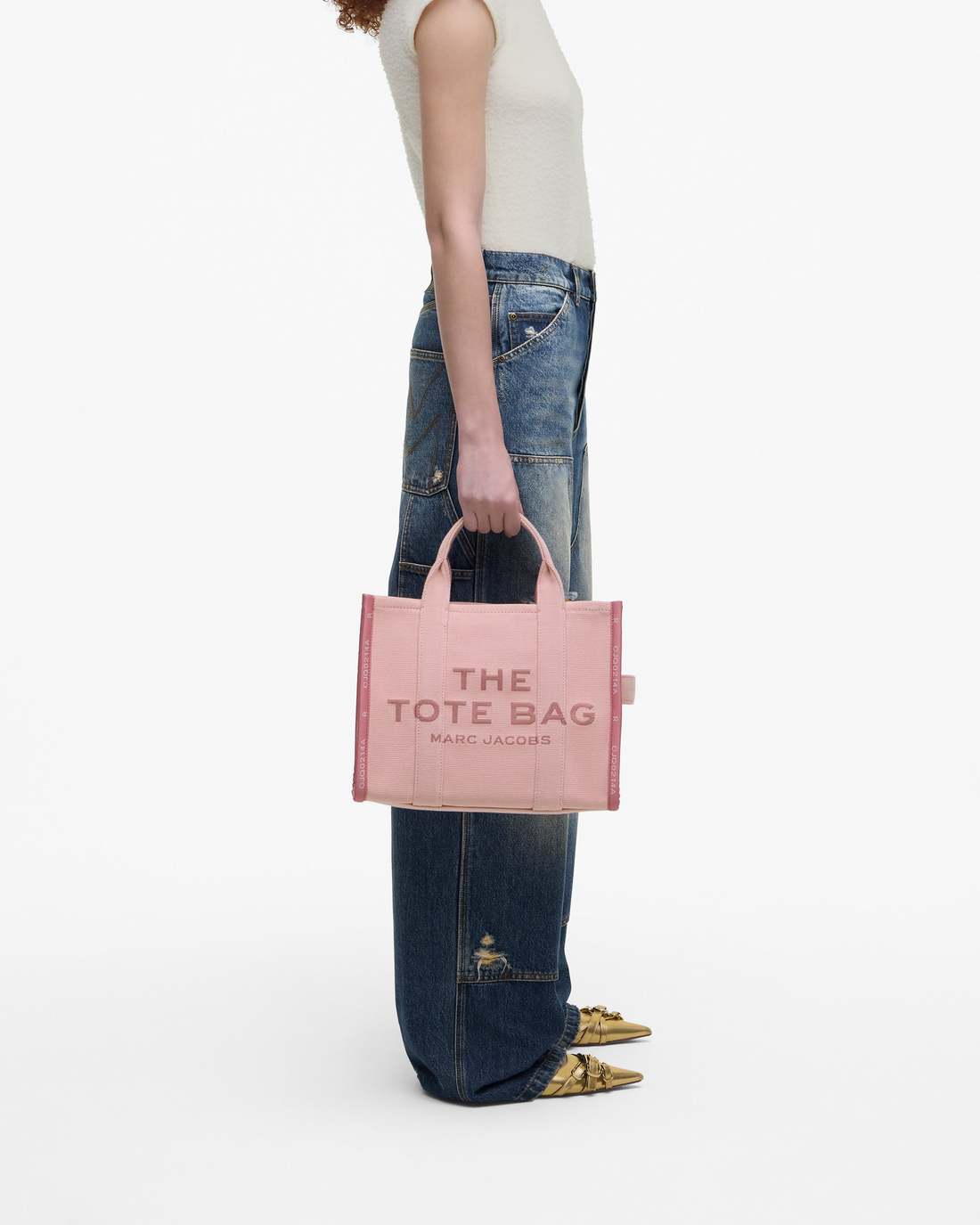 Marc Jacobs Discount - The Jacquard Medium Tote Bag Rose