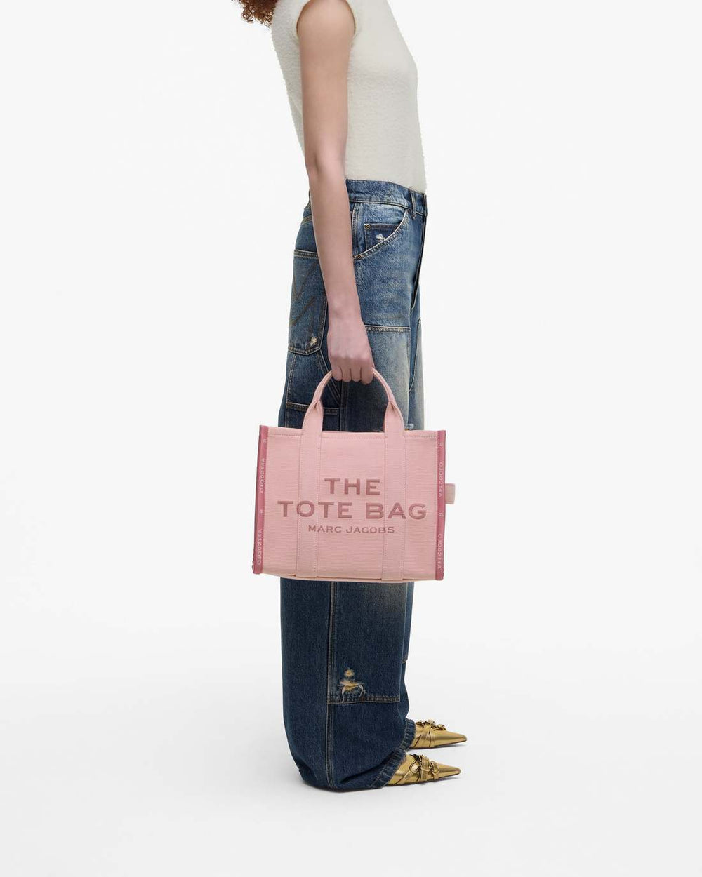 Marc Jacobs Discount - The Jacquard Medium Tote Bag Rose