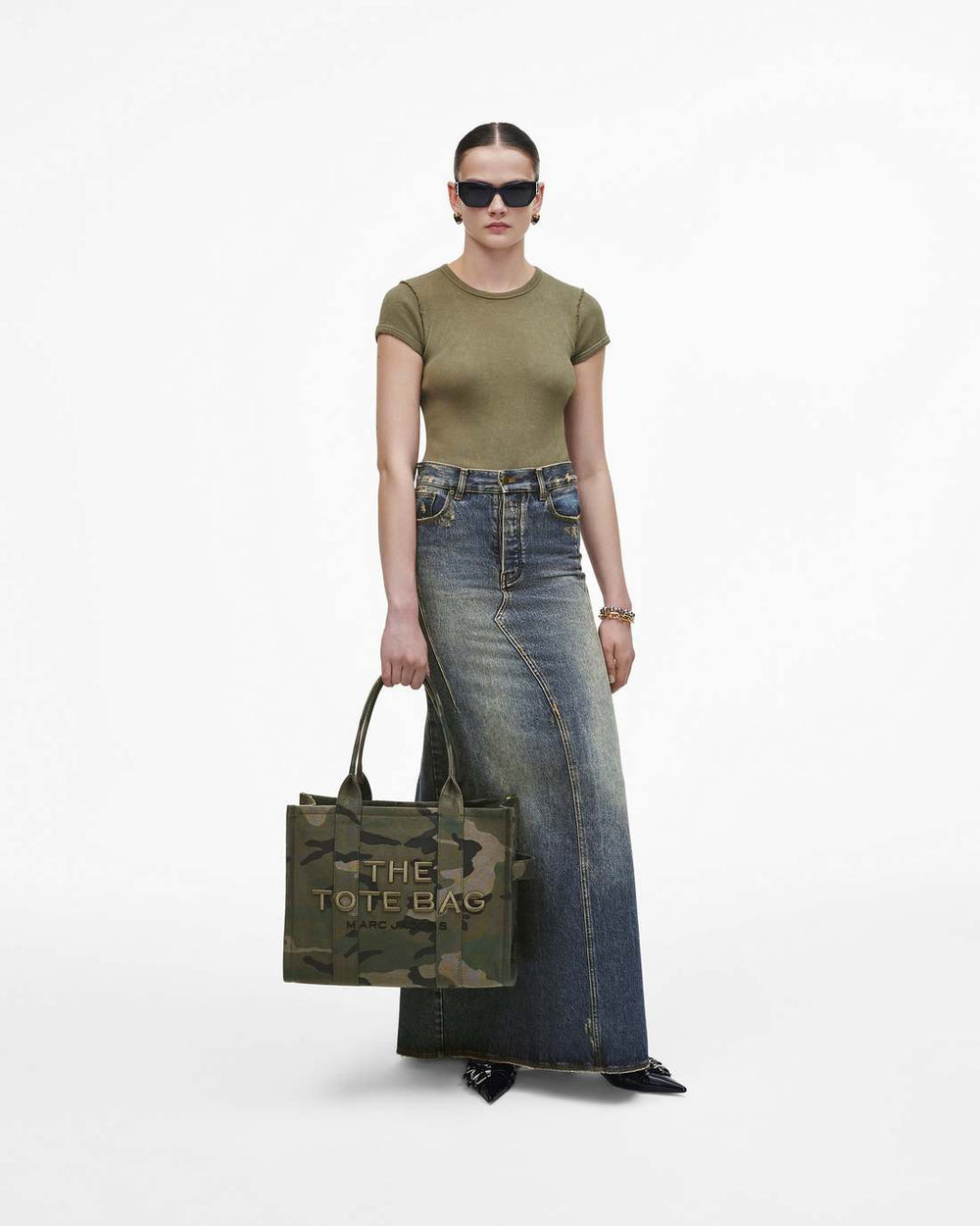 Marc Jacobs For Sale - The Camo Jacquard Large Tote Bag Camo Multi