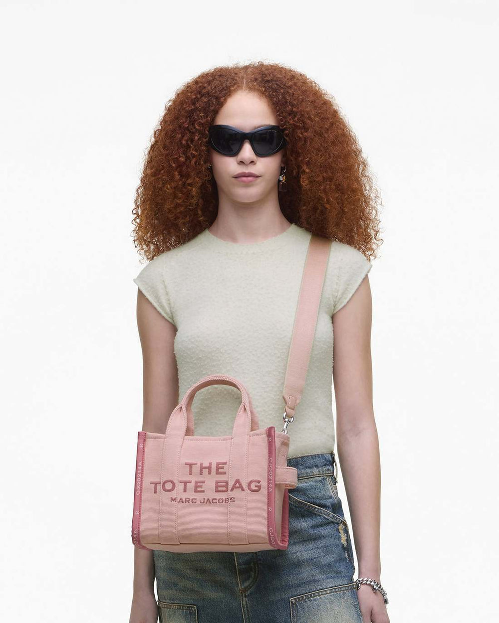 Marc Jacobs New - The Jacquard Small Tote Bag Rose