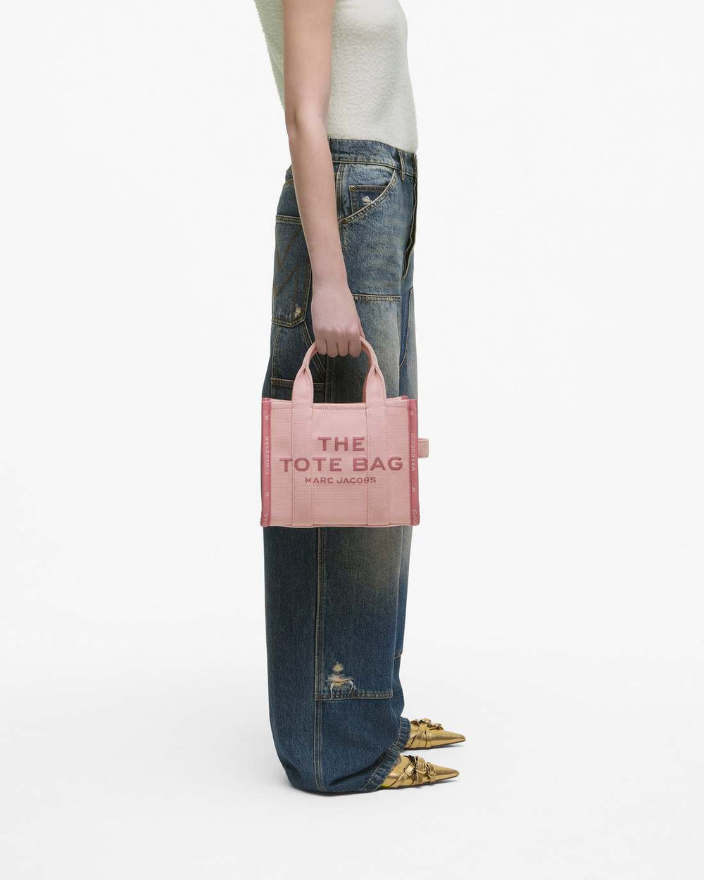 Marc Jacobs New - The Jacquard Small Tote Bag Rose
