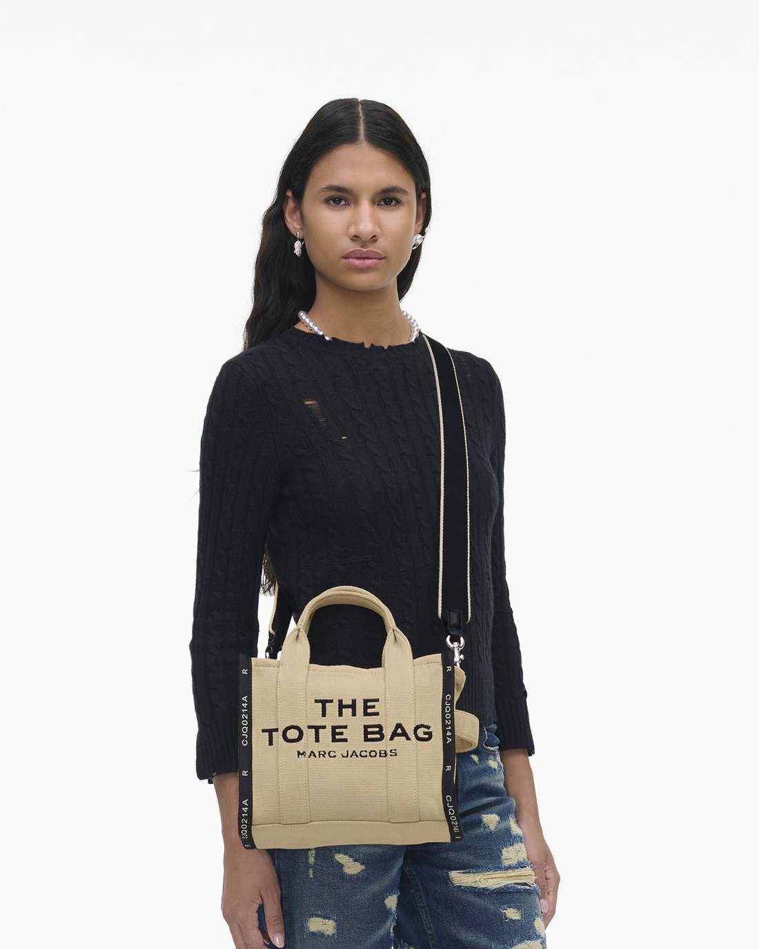 Marc Jacobs Online - The Jacquard Small Tote Bag Warm Sand