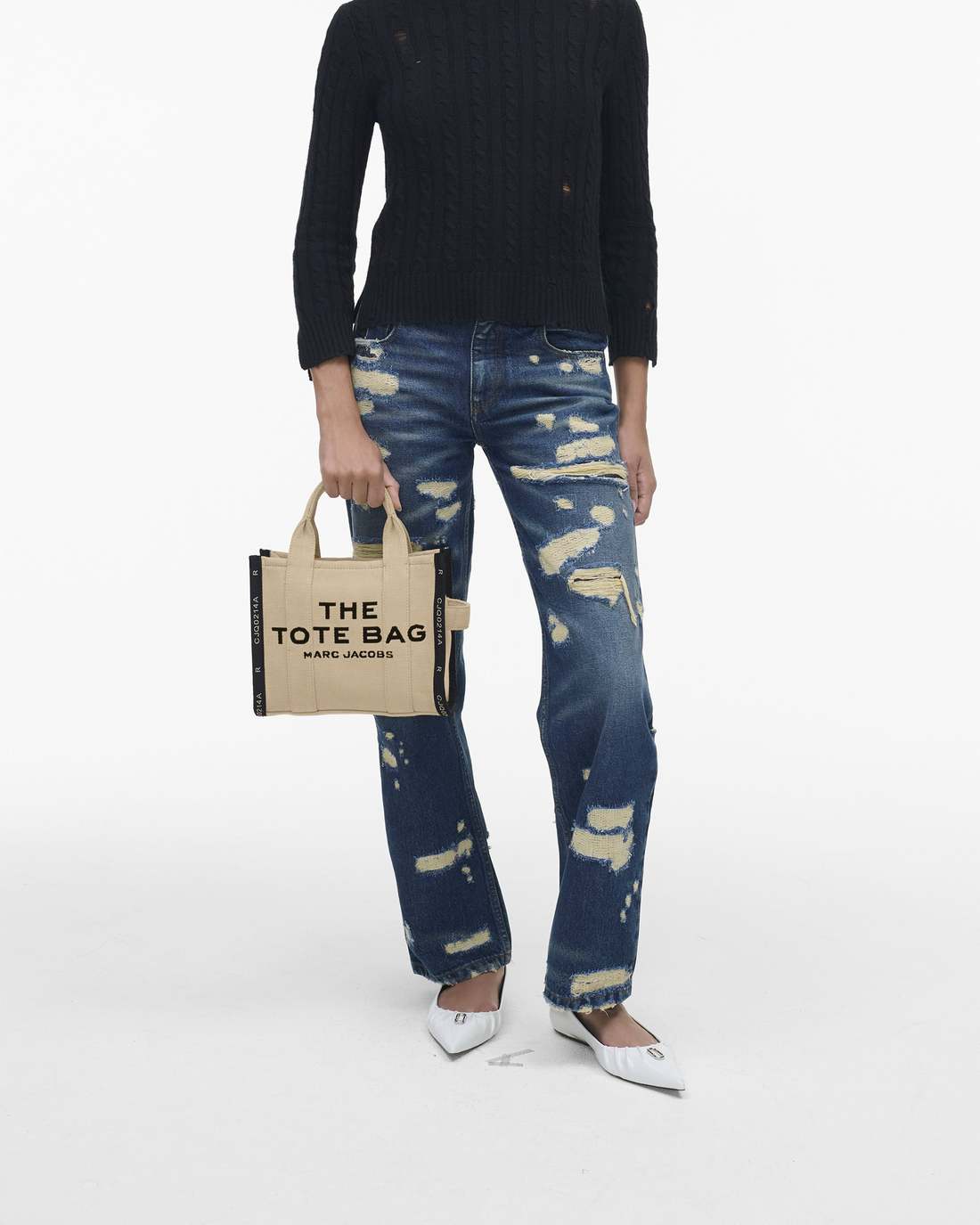 Marc Jacobs Online - The Jacquard Small Tote Bag Warm Sand
