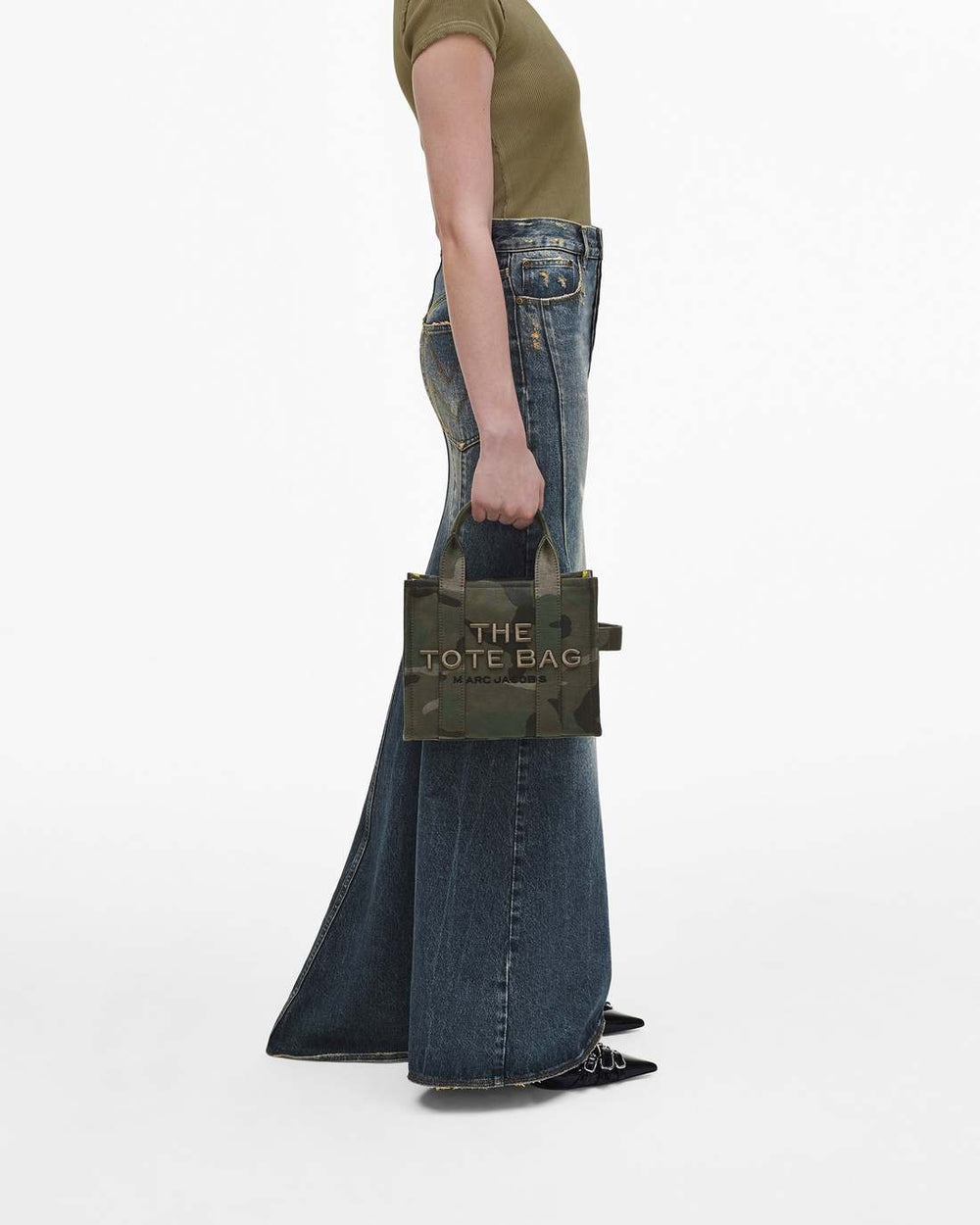 Marc Jacobs Discount - The Camo Jacquard Small Tote Bag Camo Multi