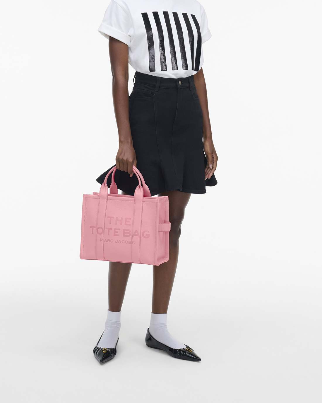 Marc Jacobs For Sale - The Leather Medium Tote Bag Ribbon Pink