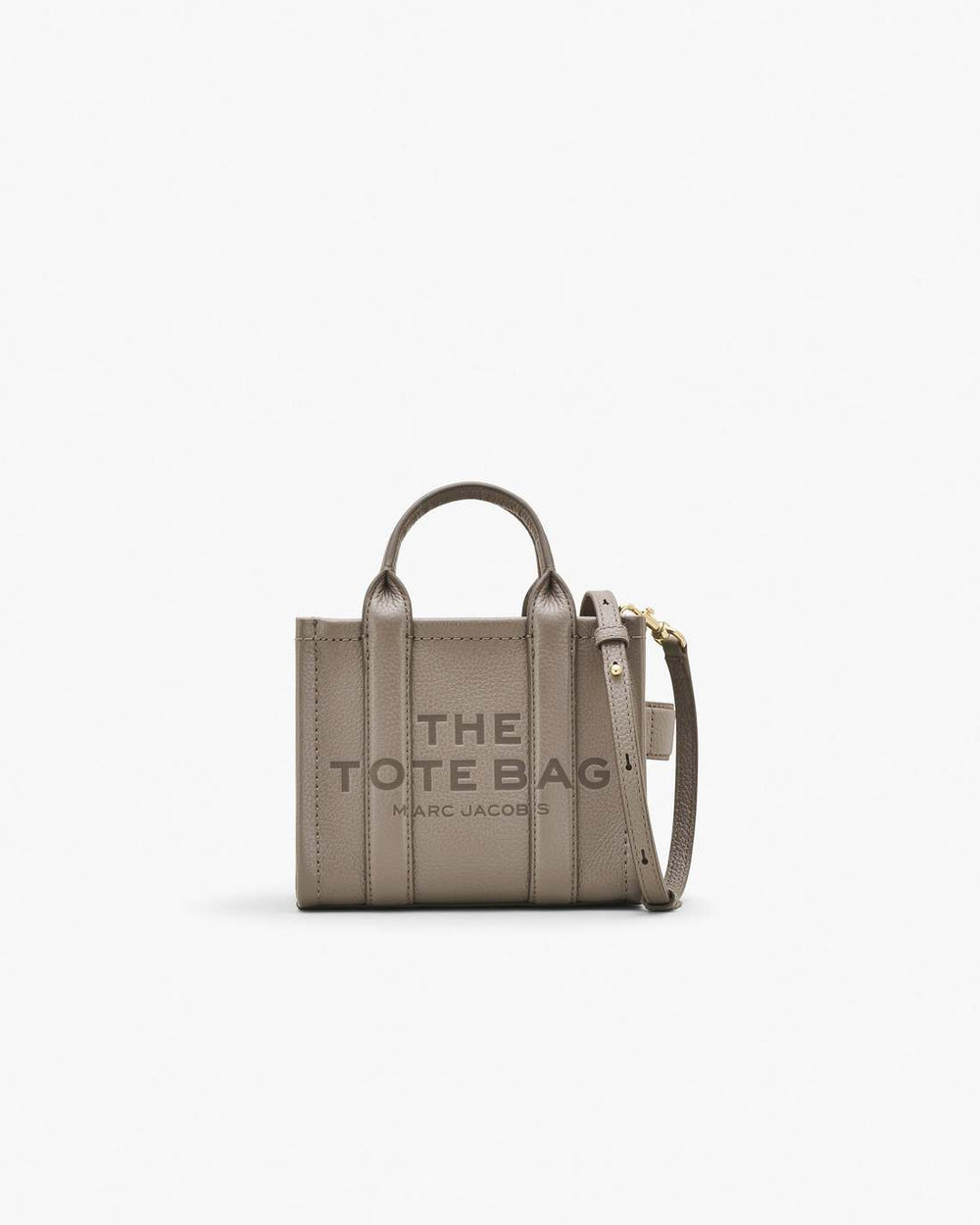 Marc Jacobs New - The Leather Crossbody Tote Bag Cement