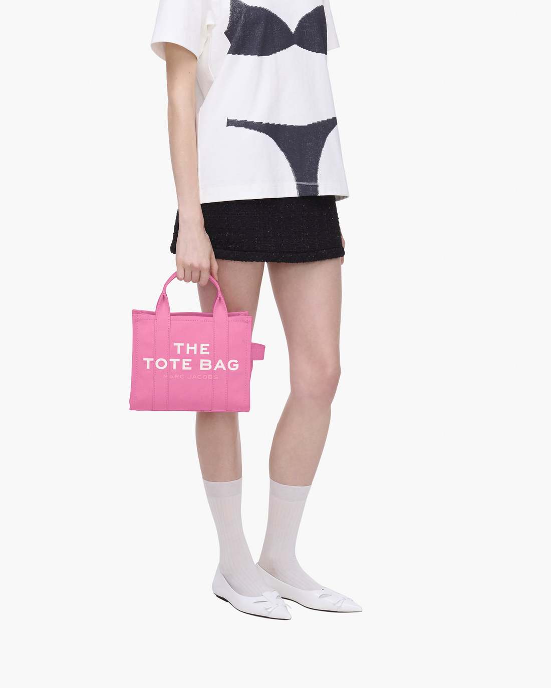 Marc Jacobs For Sale - The Canvas Small Tote Bag Bow Pink
