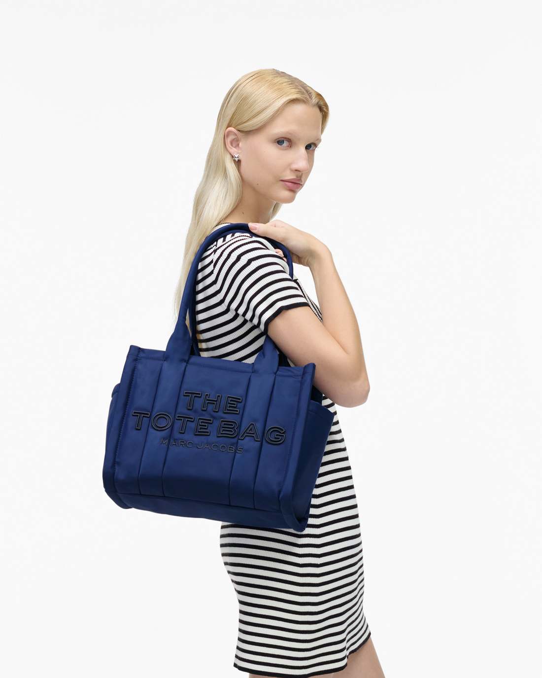 Marc Jacobs US - The Puffy Nylon Medium Tote Bag Blue Sea