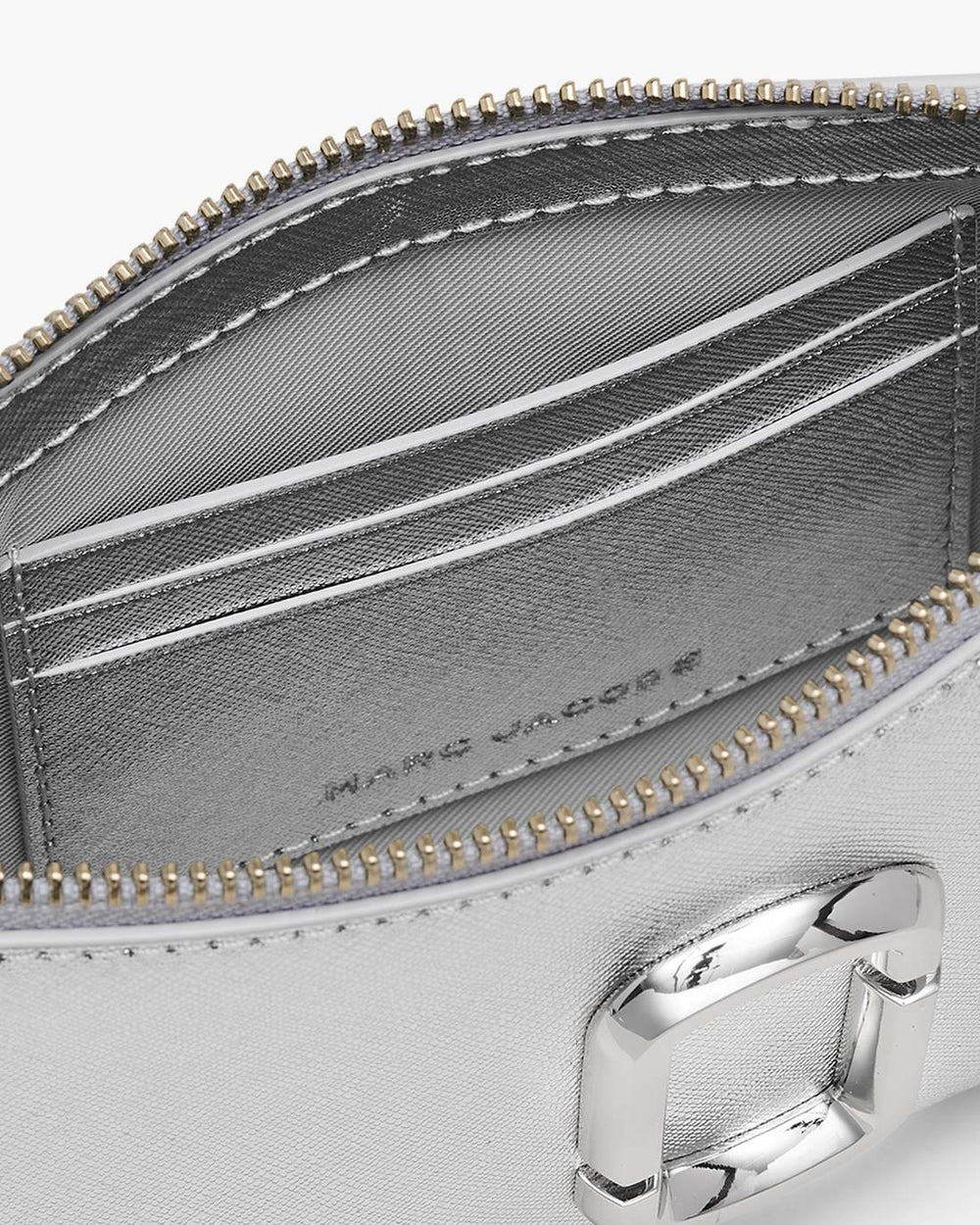 Marc Jacobs US - The Metallic Snapshot Convertible Shoulder Bag Silver