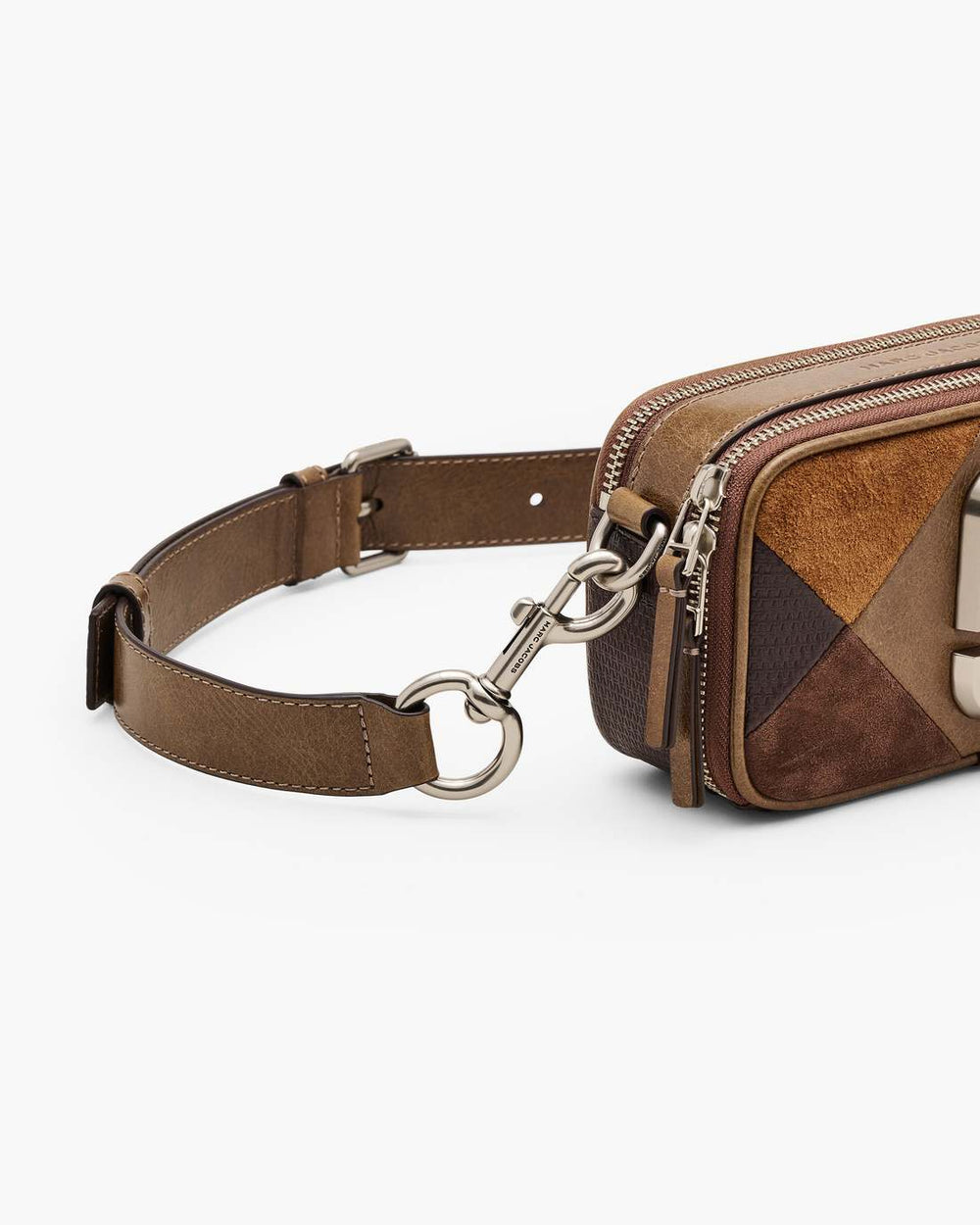 Marc Jacobs New - The Suede Patchwork Snapshot Brown Multi