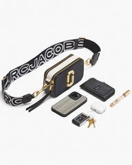 Marc Jacobs Sale - The Suede Patchwork Snapshot Black Multi