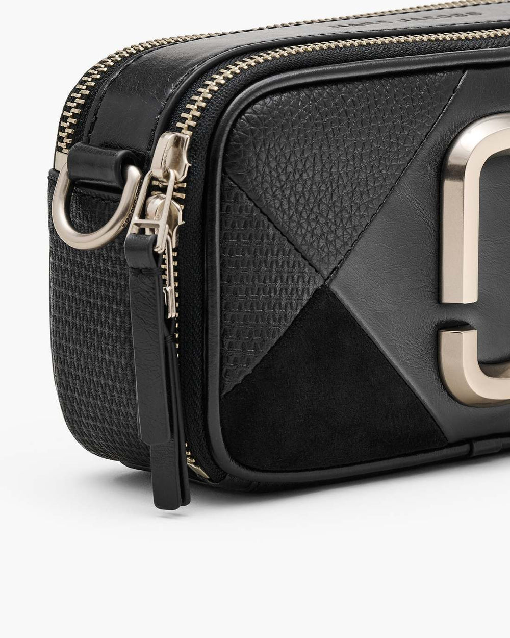 Marc Jacobs Sale - The Suede Patchwork Snapshot Black Multi