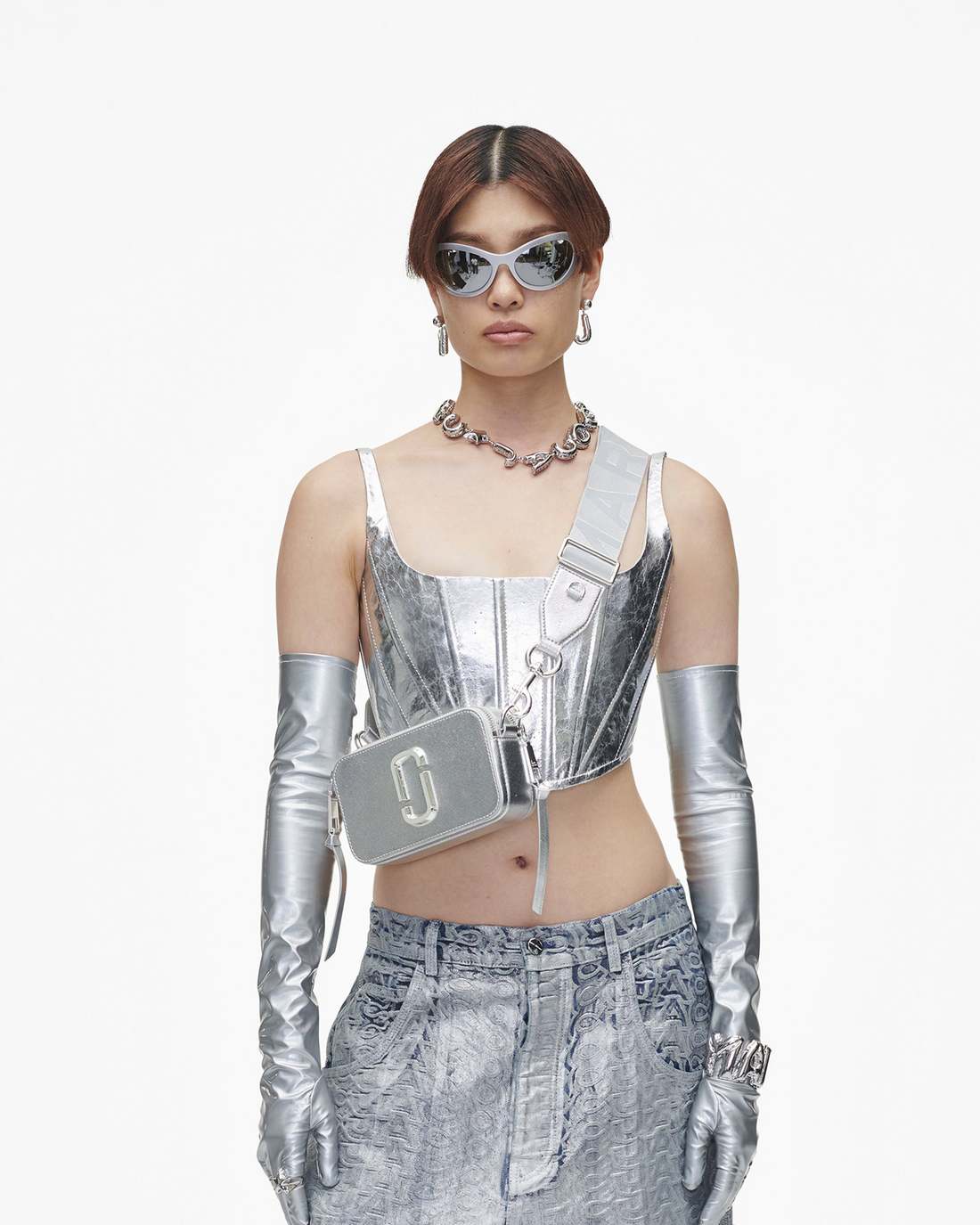 Marc Jacobs Outlet - The Metallic Snapshot Dtm Silver
