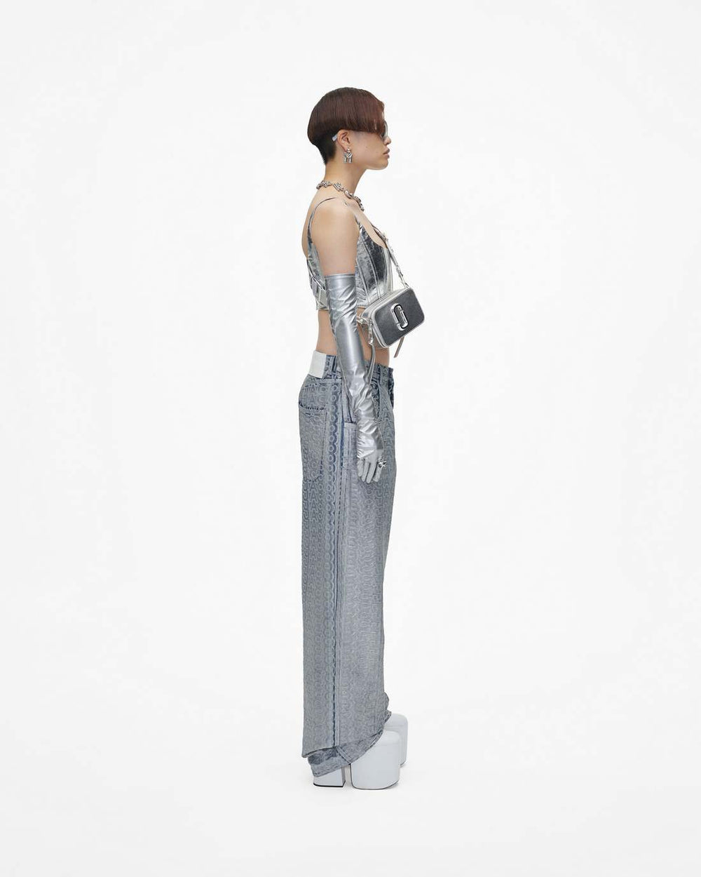 Marc Jacobs Outlet - The Metallic Snapshot Dtm Silver
