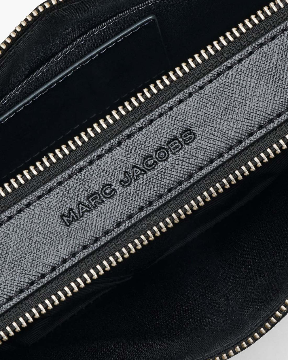 Marc Jacobs Sale - The Star Patchwork Leather Snapshot Black/White