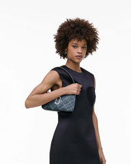 Marc Jacobs Discount - The Quilted Denim Snapshot Convertible Shoulder Bag Light Wash Indigo