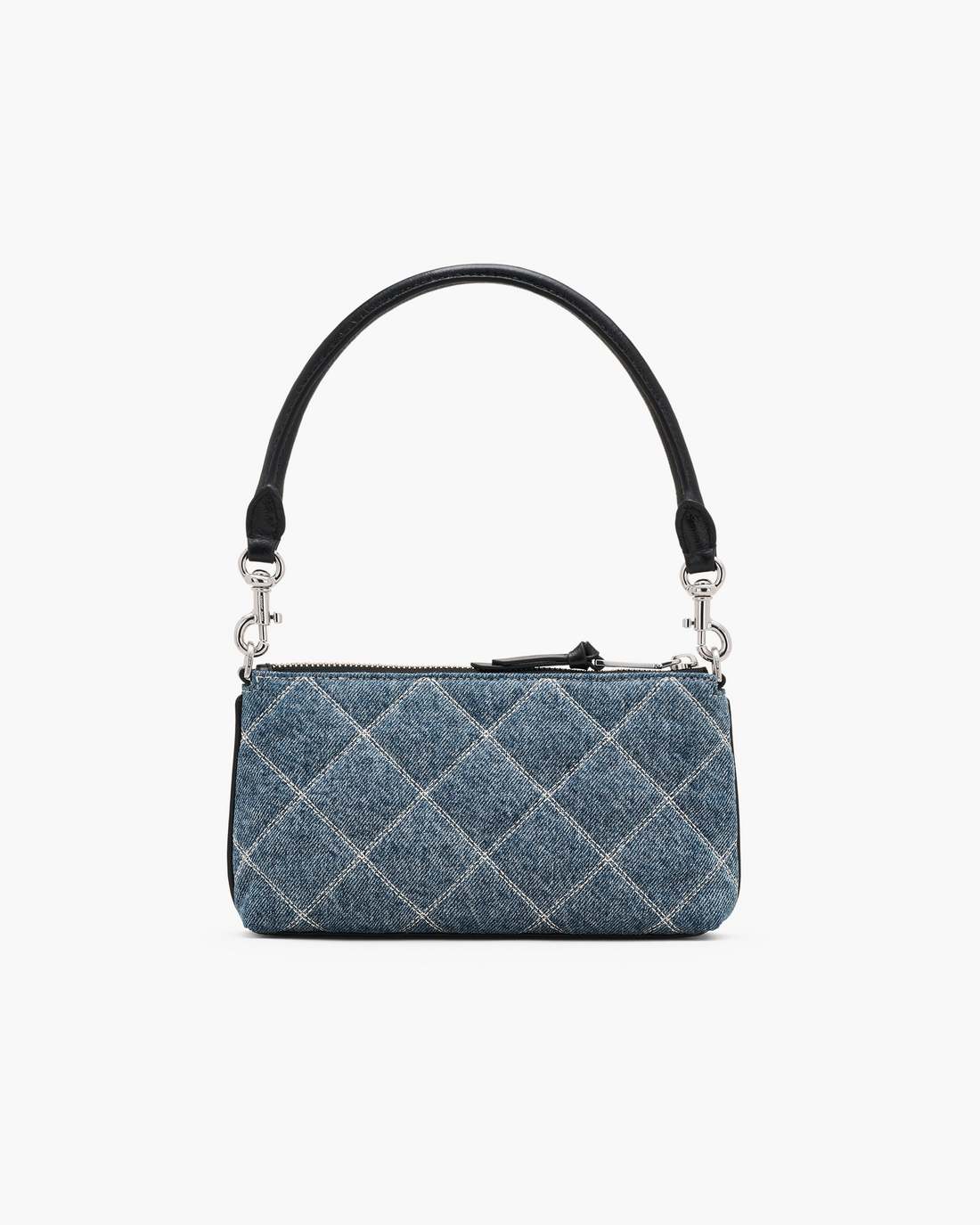 Marc Jacobs Discount - The Quilted Denim Snapshot Convertible Shoulder Bag Light Wash Indigo