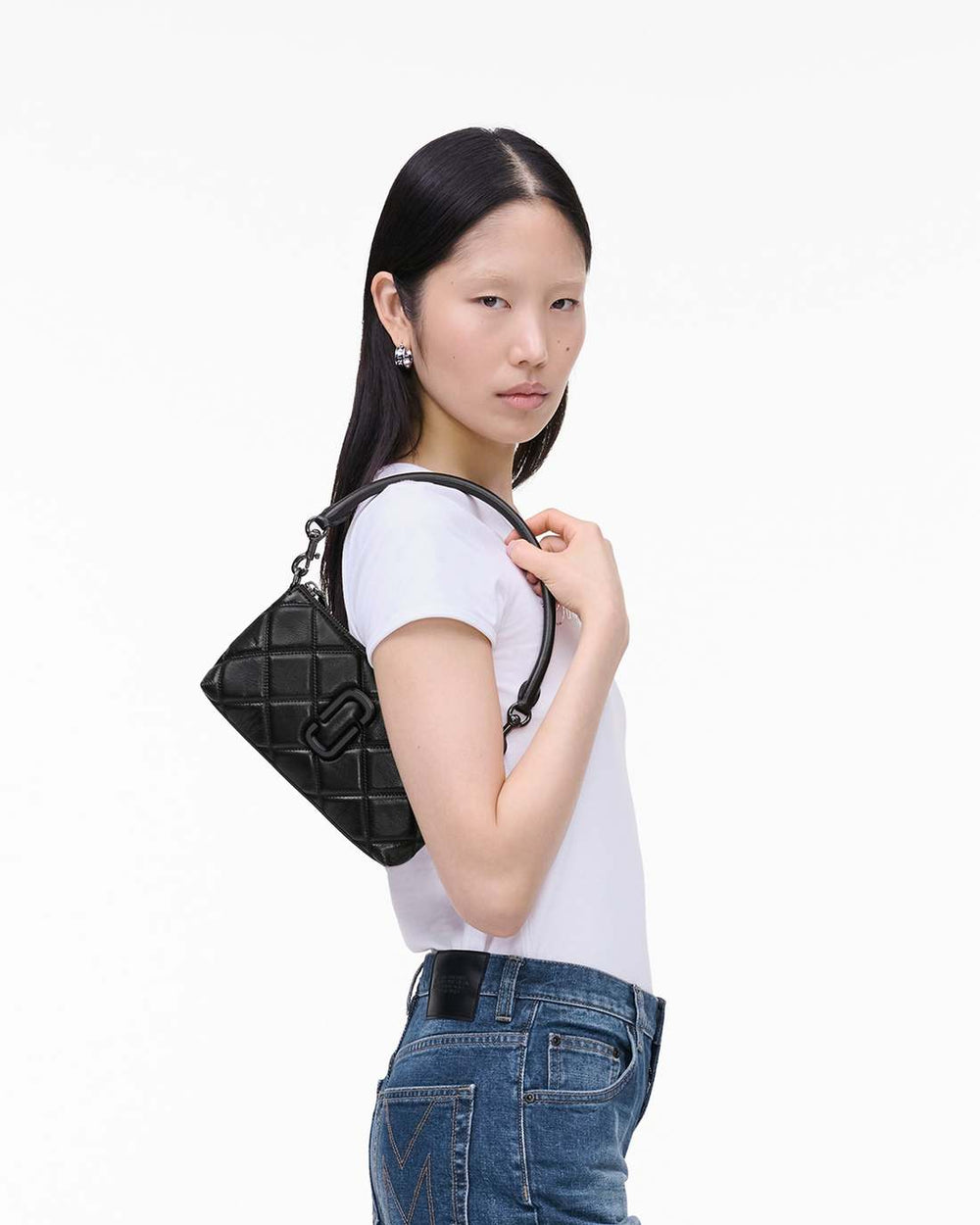 Marc Jacobs For Sale - The Quilted Snapshot Convertible Shoulder Bag Black