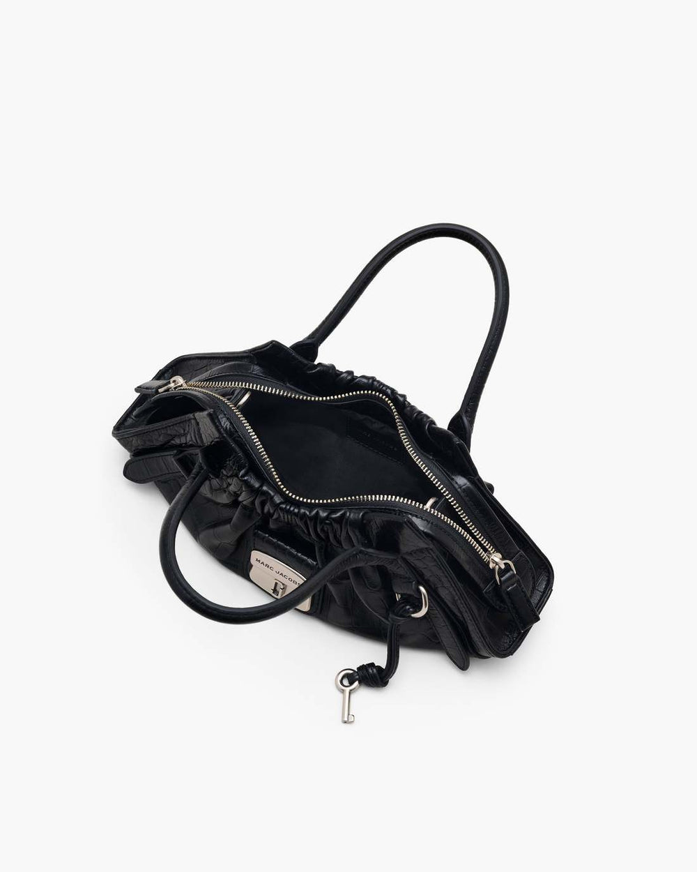 Marc Jacobs Discount - The Croc Cristina Small Satchel Black