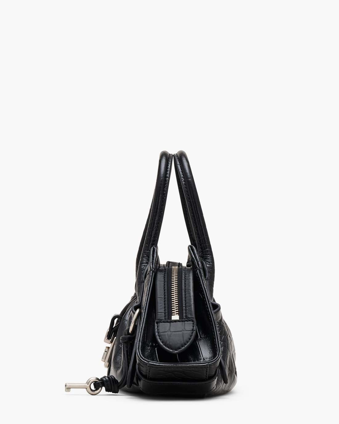 Marc Jacobs Discount - The Croc Cristina Small Satchel Black
