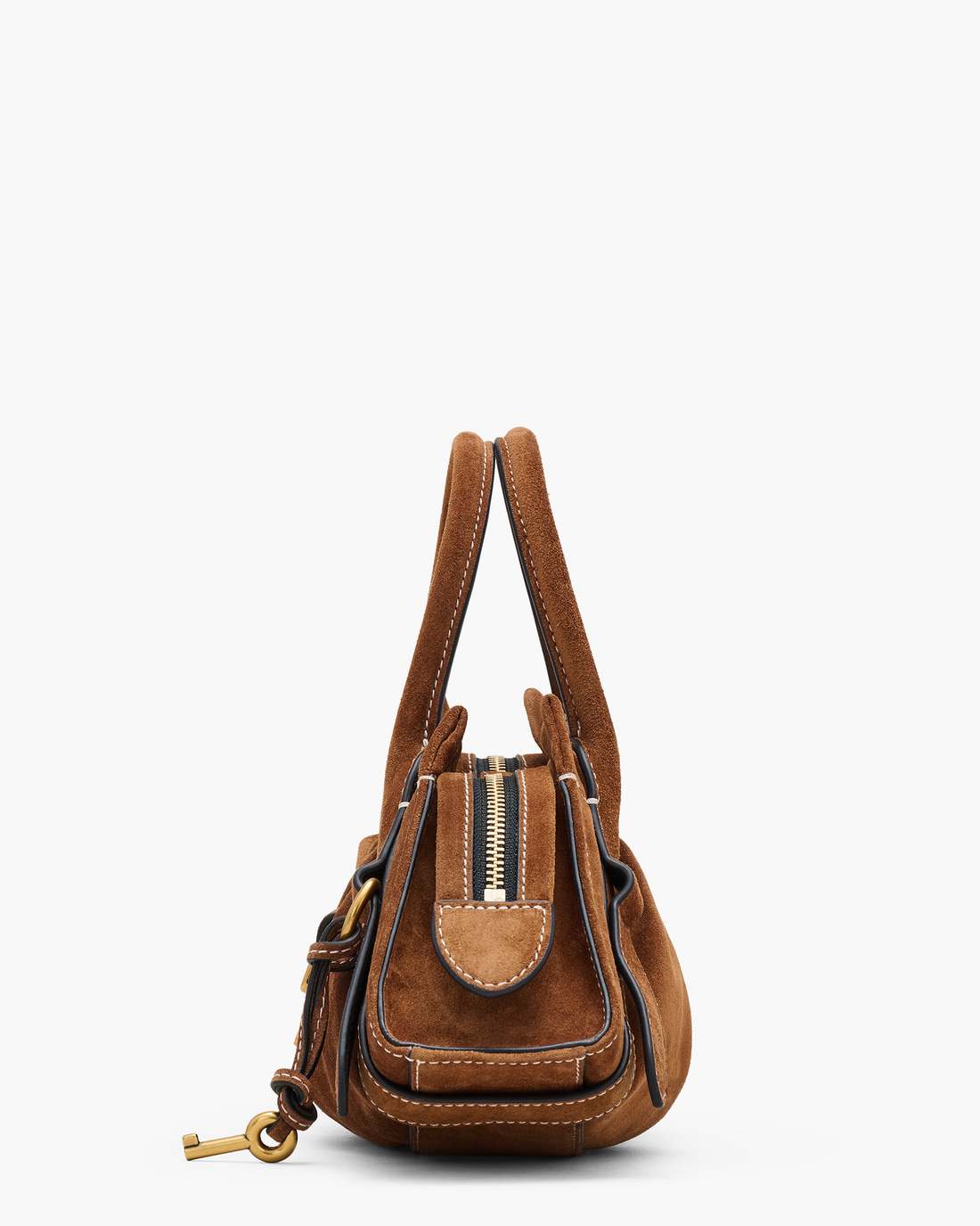 Marc Jacobs Outlet - The Suede Cristina Small Satchel Copper