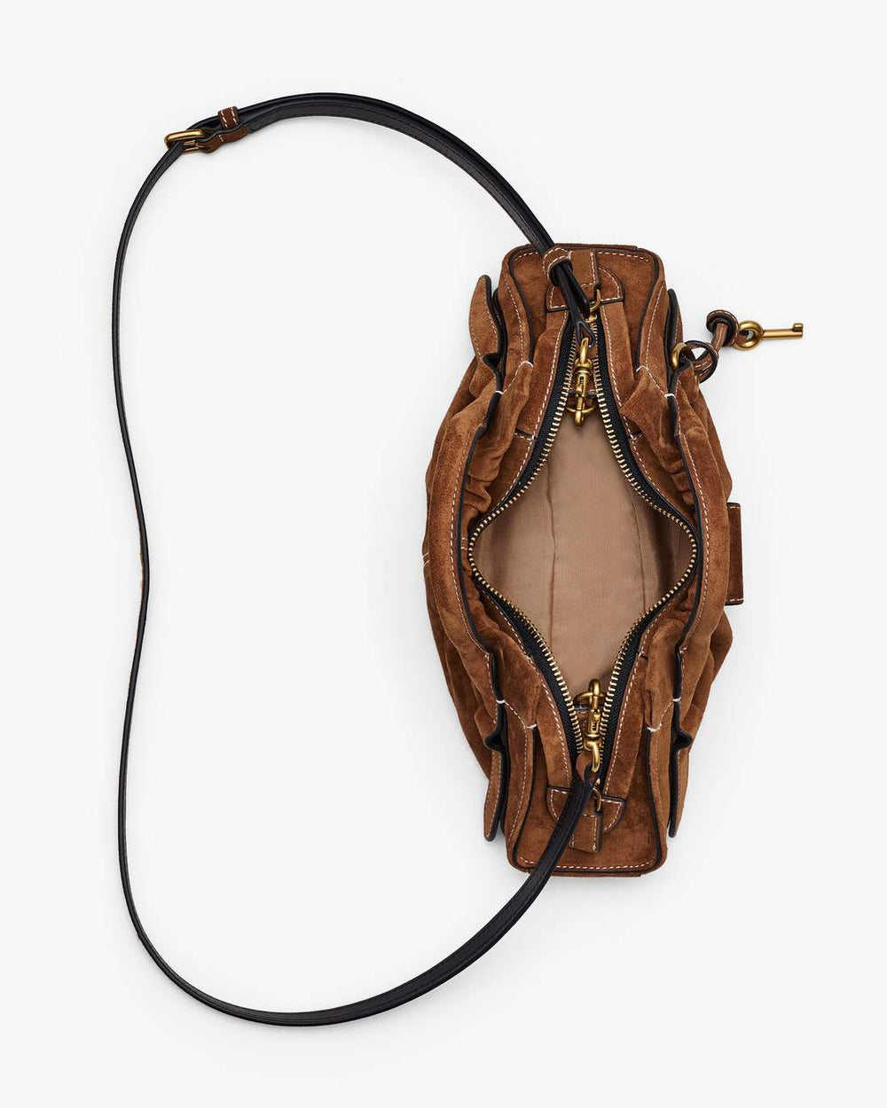 Marc Jacobs Outlet - The Suede Cristina Small Satchel Copper