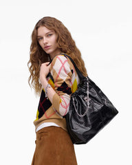 Marc Jacobs Discount - The Croc Cristina Tote Black