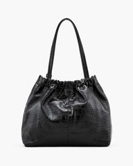Marc Jacobs Discount - The Croc Cristina Tote Black