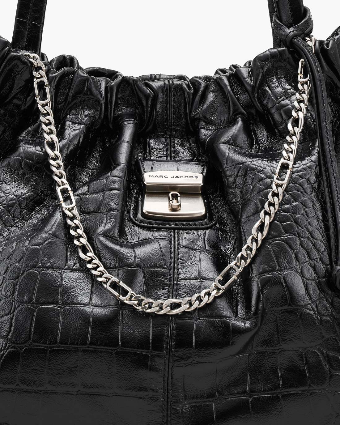 Marc Jacobs Discount - The Croc Cristina Tote Black