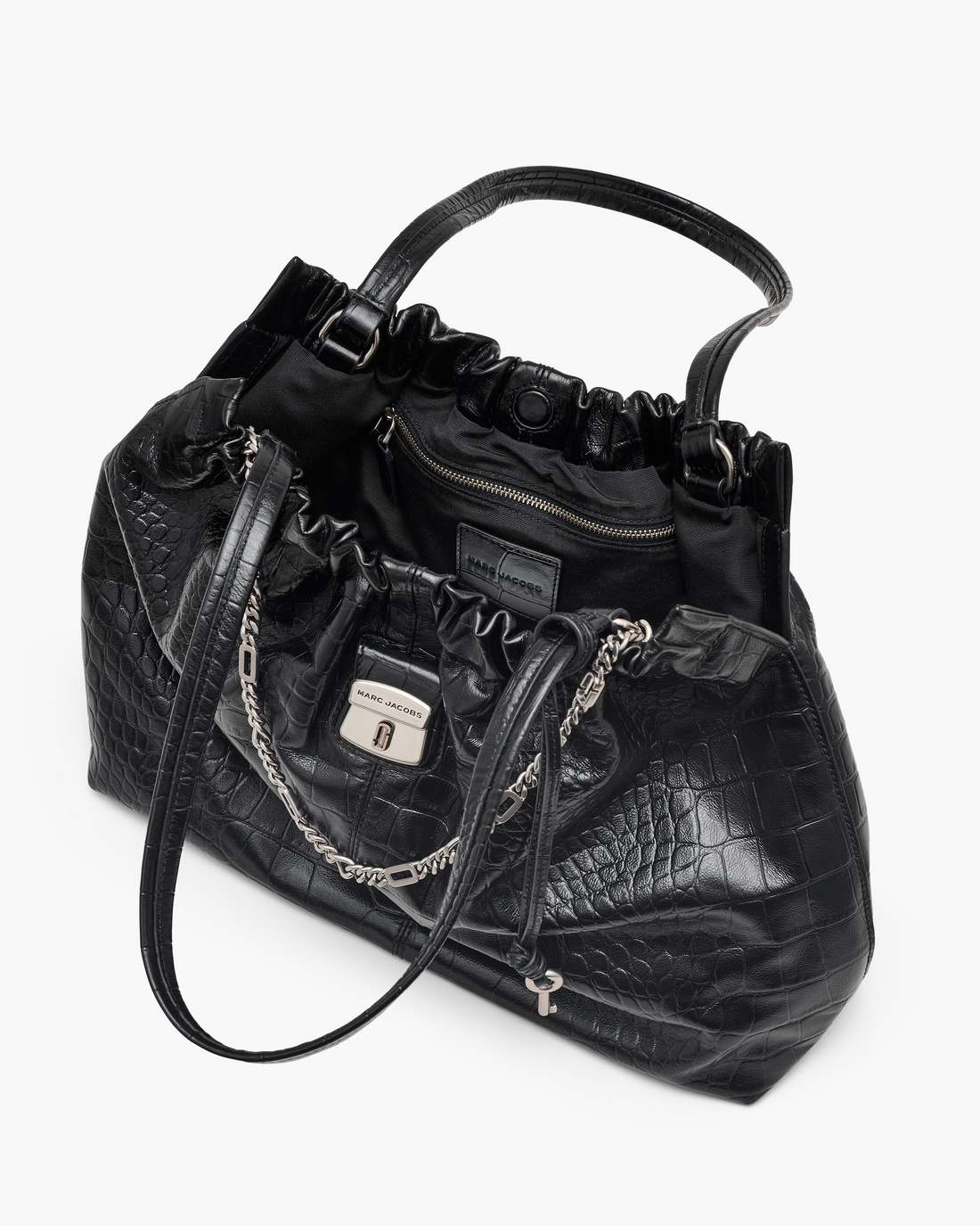 Marc Jacobs Discount - The Croc Cristina Tote Black