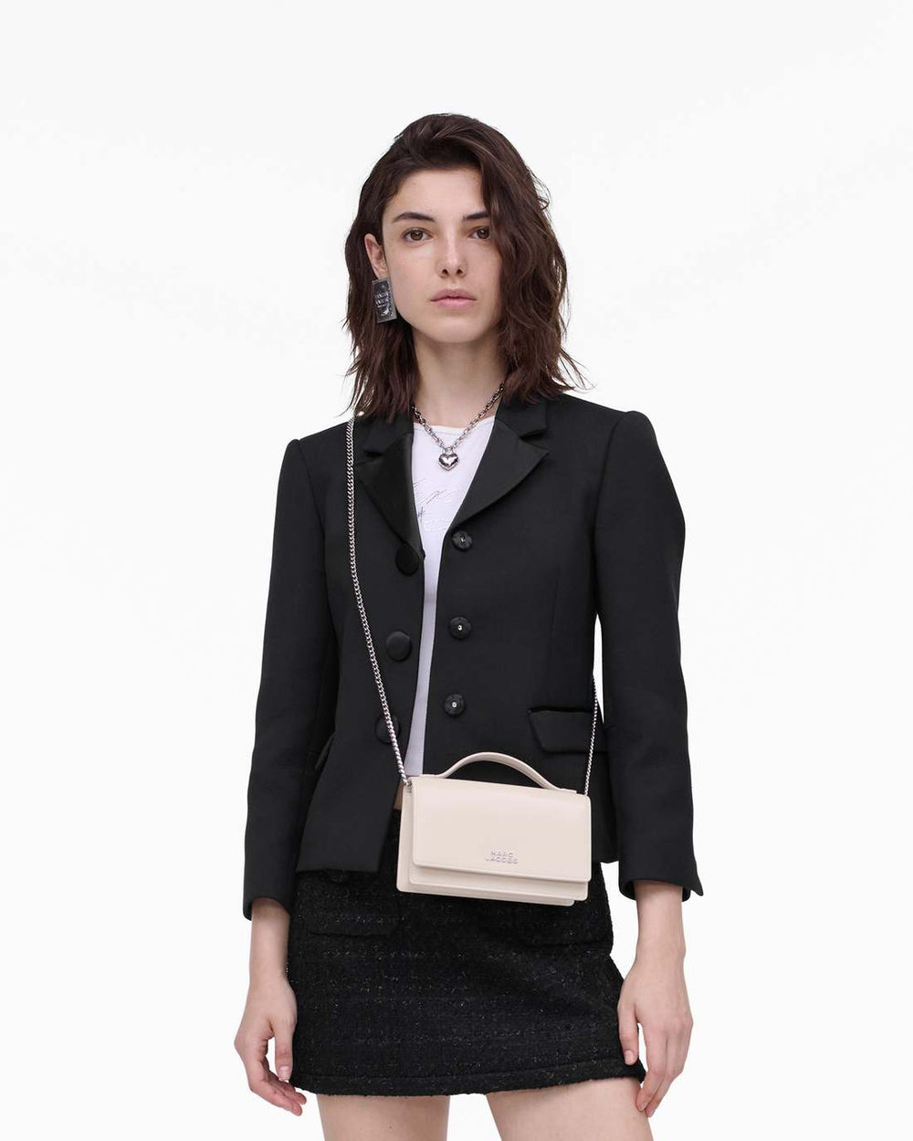Marc Jacobs US - The Glam Mirror Mini Bag Cotton White