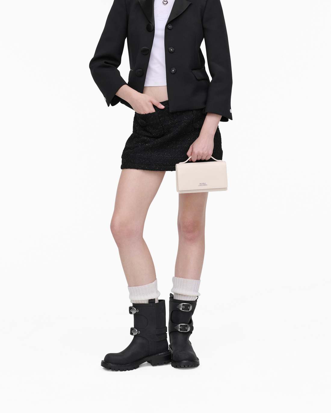 Marc Jacobs US - The Glam Mirror Mini Bag Cotton White