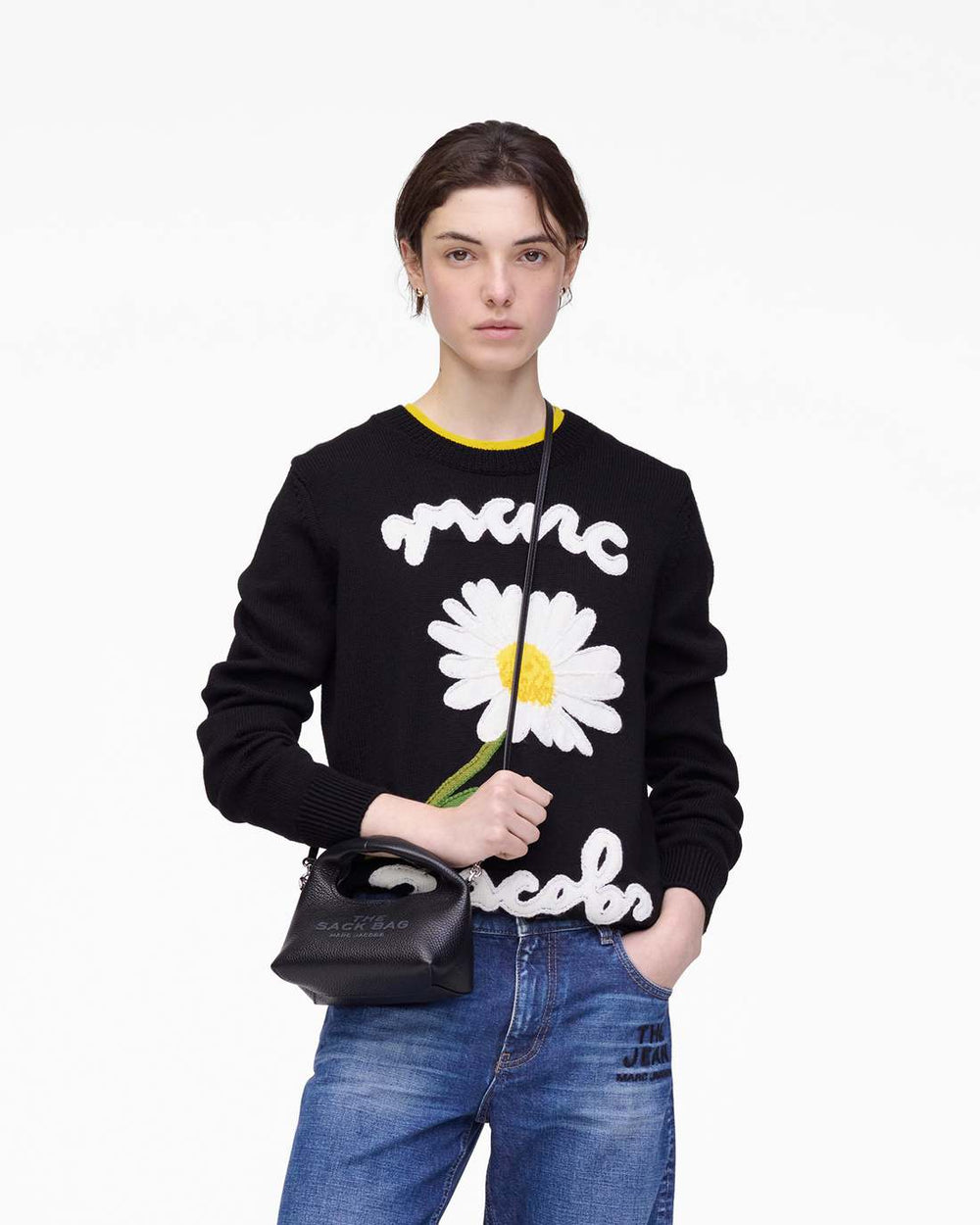 Marc Jacobs Discount - The Micro Crossbody Sack Bag Black