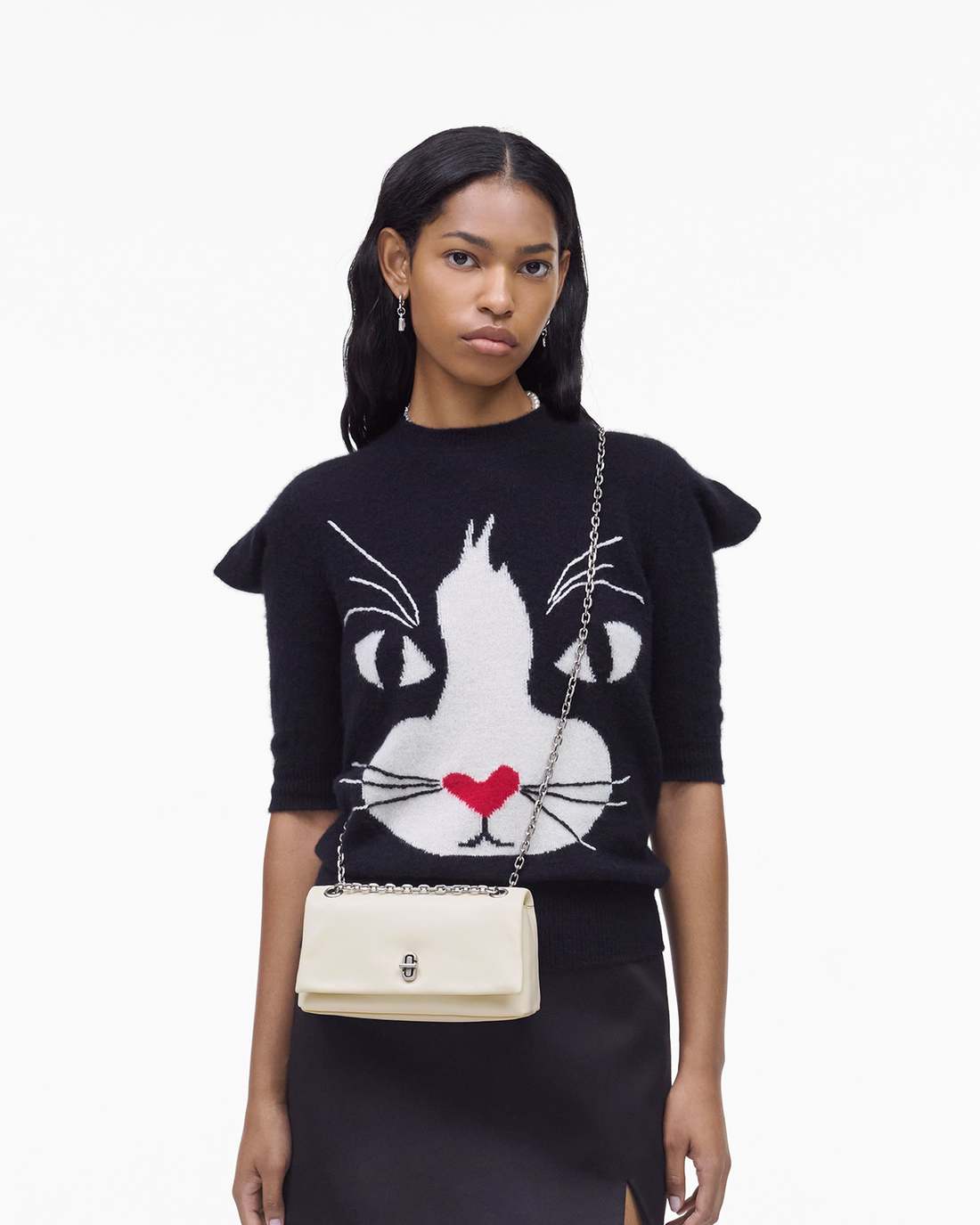 Marc Jacobs New - The Dual Chain Mini Bag Cloud White