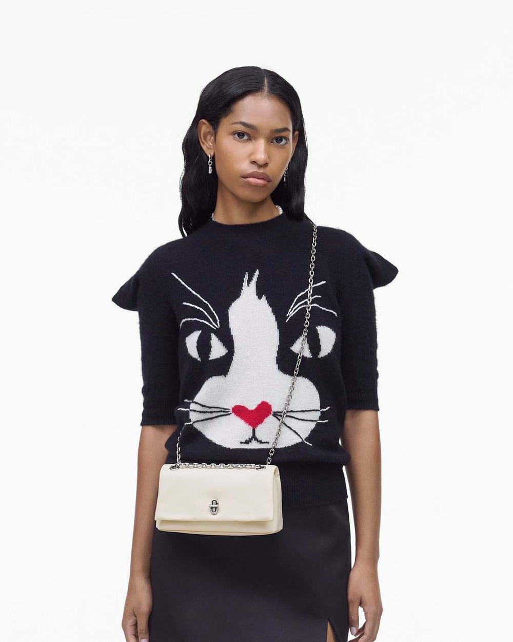 Marc Jacobs New - The Dual Chain Mini Bag Cloud White
