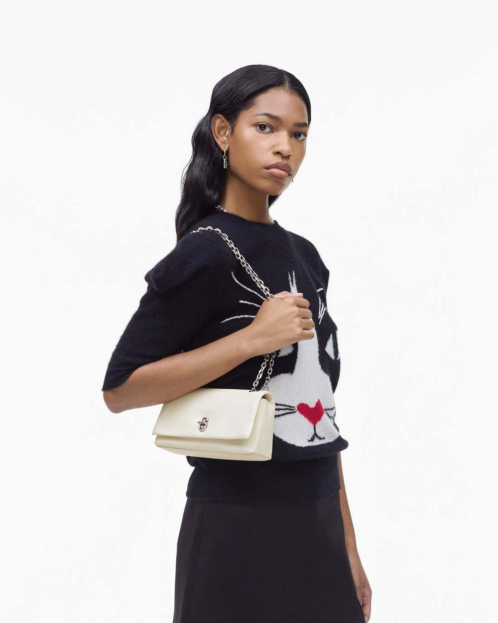 Marc Jacobs New - The Dual Chain Mini Bag Cloud White