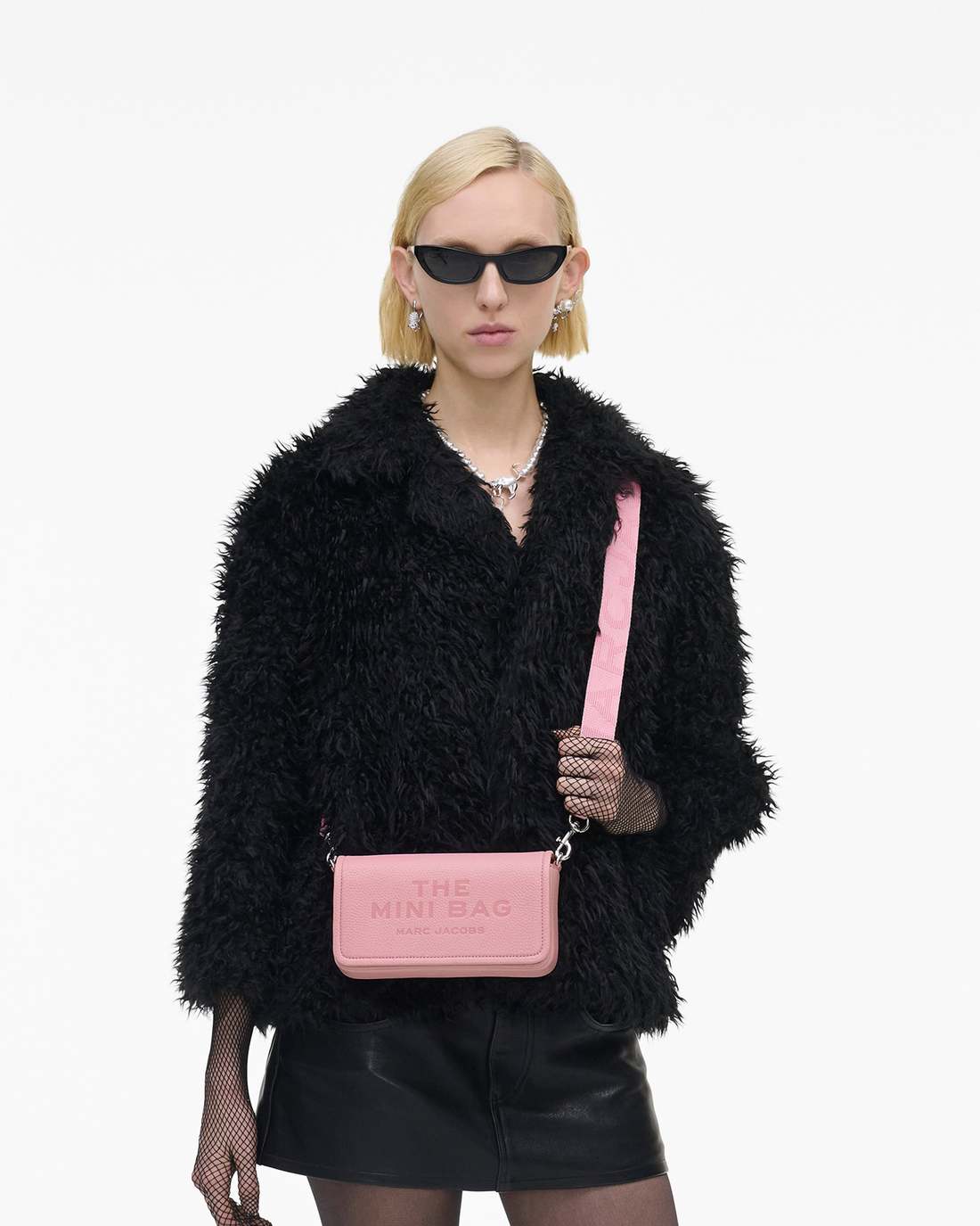 Marc Jacobs Discount - The Leather Mini Bag Ribbon Pink