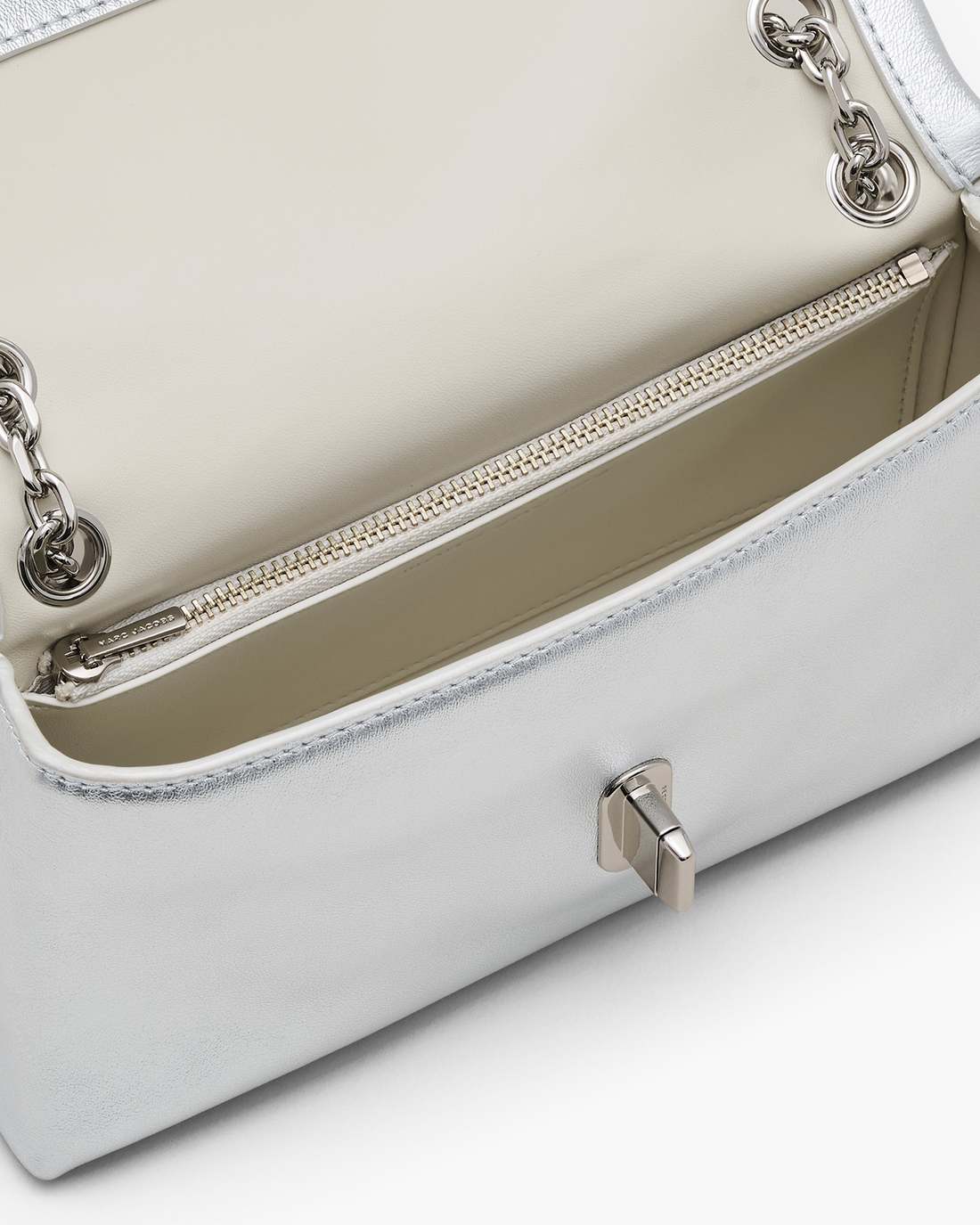 Marc Jacobs For Sale - The Metallic Dual Chain Mini Bag Silver