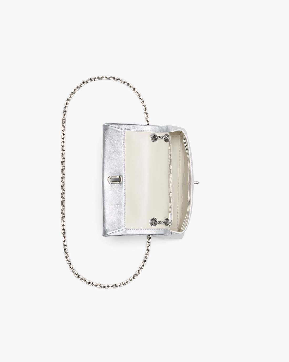 Marc Jacobs For Sale - The Metallic Dual Chain Mini Bag Silver