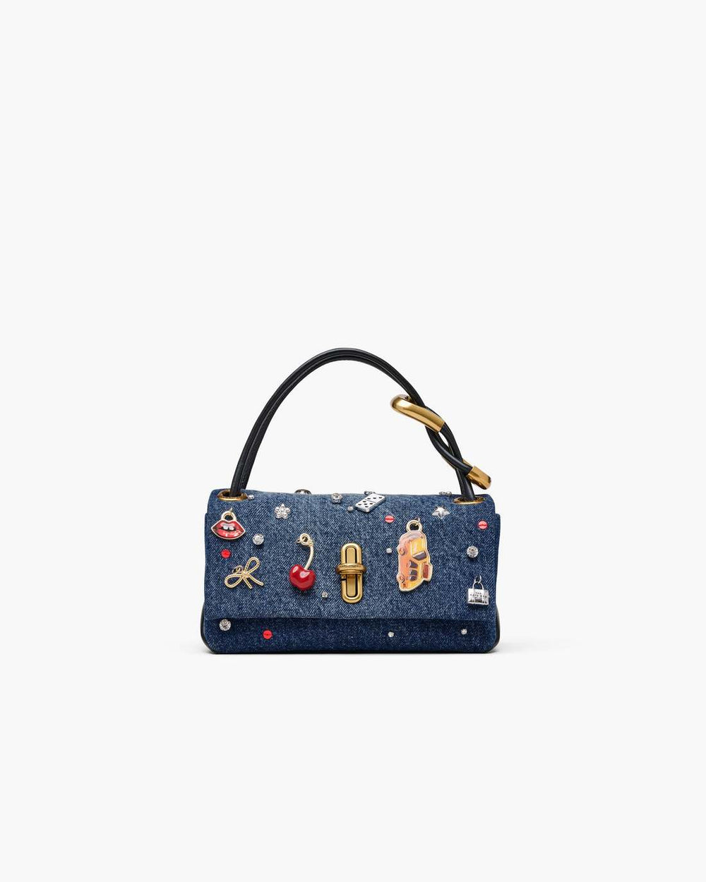 Marc Jacobs Online - The Trinket Charm Denim Mini Dual Bag Medium Wash Multi