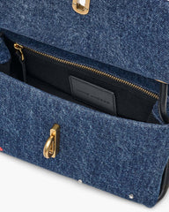 Marc Jacobs Online - The Trinket Charm Denim Mini Dual Bag Medium Wash Multi
