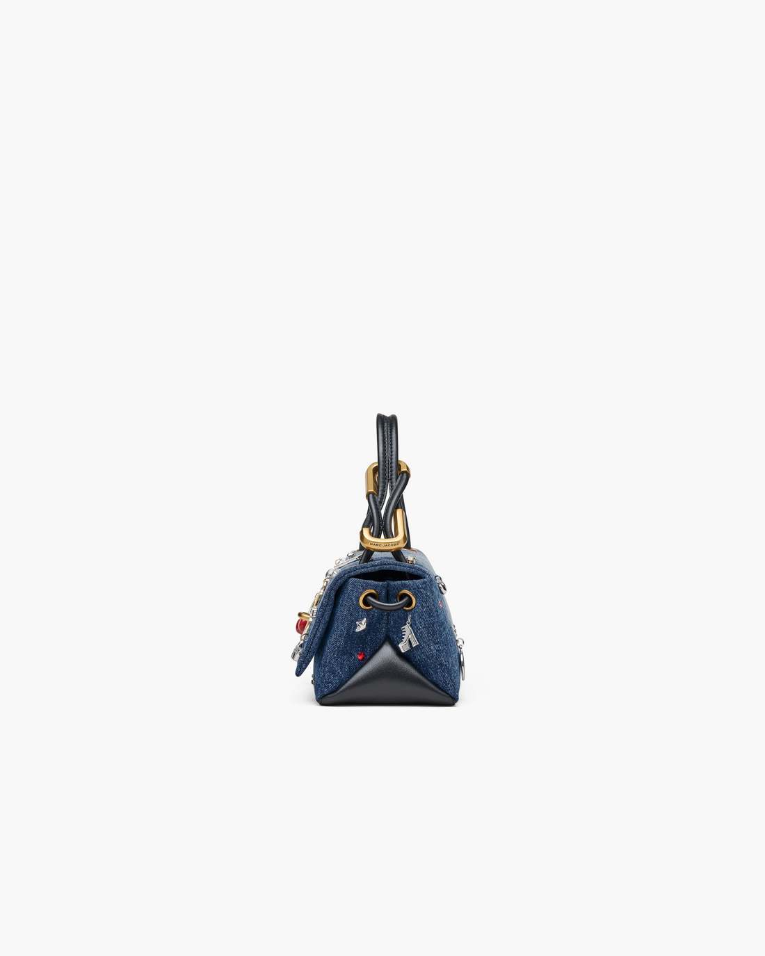 Marc Jacobs Online - The Trinket Charm Denim Mini Dual Bag Medium Wash Multi